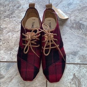 Toms Buffalo Plaid Botas Size 6.5